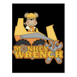Monkey Wrench Bulldozer T-shirts and Gifts Postcards