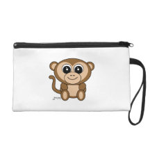 Monkey Wristlet Clutches