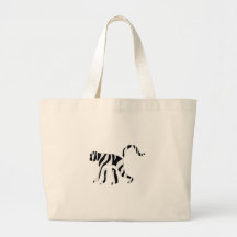 Monkey Zebra: Wild Mash-Up Canvas Bags
