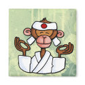 monkey zen magnets by cfkaatje monkey zen magnets
