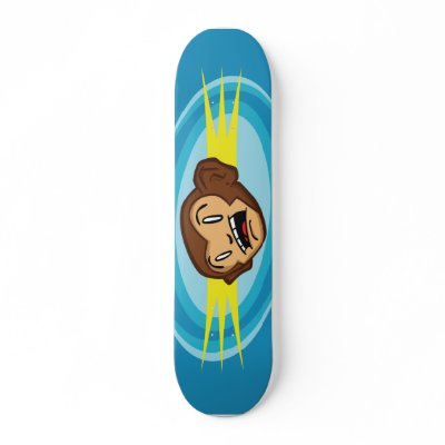 Monkeyhead!! Skate Board Deck by SmoovyG