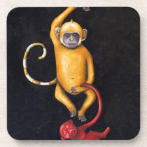 Monkeys cork coasters