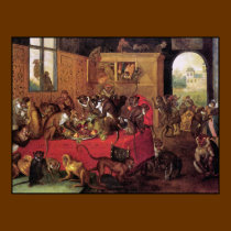 Monkey's Feast Poster/Print - Monkey Painting posters