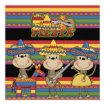 Monkeys Fiesta Customized Birthday Invitations