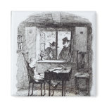 Monks and the Jew Discover Oliver Refrigerator Magnet