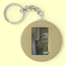 Monks at palgong mountain, South Korea keychains
