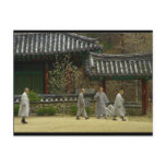 Monks at palgong mountain, South Korea Post Cards