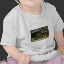 Monks at palgong mountain, South Korea t-shirts