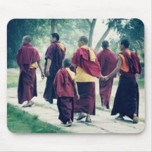 Monks in Sarnath Mouse pad