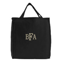 Monnogrammed Tote Embroidered Tote Bag