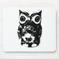 Mono Owl mousepads by Heartworks Mono Owl mousepads
