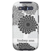 Monochromatic  Flowers Illustration Pattern casemate cases