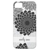 Monochromatic  Flowers Illustration Pattern casemate cases
