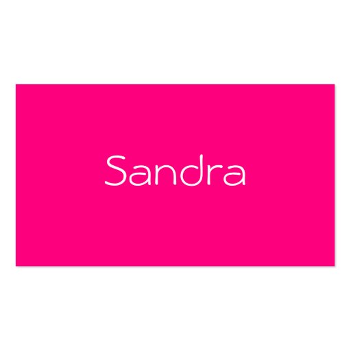 Monochromatic in Pink Raspberry Business Card