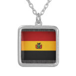 Monochrome Bolivia Flag Necklaces