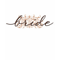 Monochrome Brown Bride Shirt by KrispysKingdom Monochrome Brown Bride Shirt