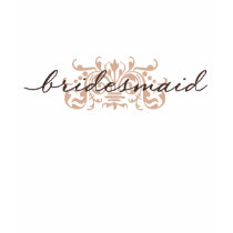 Monochrome Brown Bridesmaid Shirt