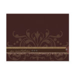 Monochrome Brown Invitation Postcard