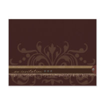 Monochrome Brown Invitation