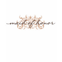Monochrome Brown Maid of Honor Shirt