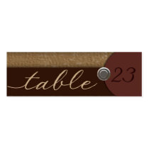 Monochrome Brown Place Card business cards
