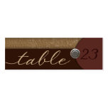 Monochrome Brown Place Card Business Card Template