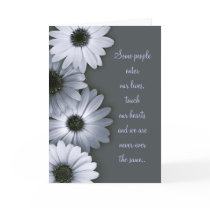 Monochrome Daisies sympathy card