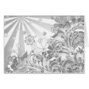 monochrome flowers cards