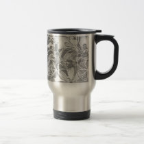 monochrome flowers mugs by VioDeSign monochrome flowers mugs