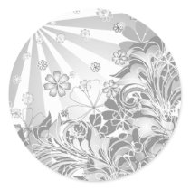 monochrome flowers stickers by VioDeSign monochrome flowers stickers