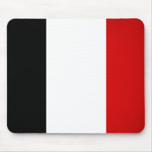 Monochrome France Flag Mousepad