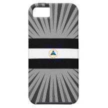 Monochrome Nicaragua Flag iPhone 5 Covers