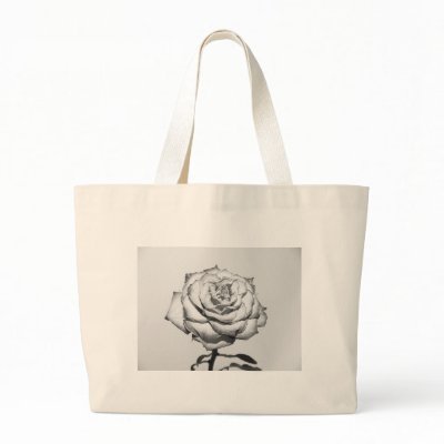 Monochrome Rose Style Bag by shayneemelissa