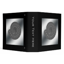 Monochrome Spiral Graphic. 3 Ring Binder