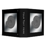 Monochrome Spiral Graphic. 3 Ring Binder