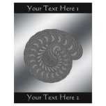 Monochrome Spiral Graphic. Flyers