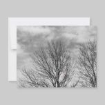 Monochrome Tree Top invitations