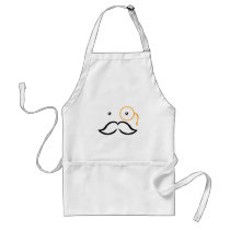 Monocle and Mustache aprons