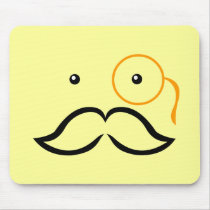 Monocle and Mustache Mousepads