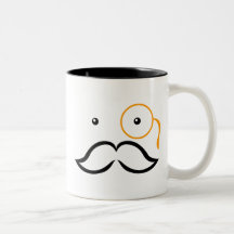 Monocle and Mustache Mug