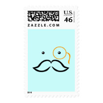 Monocle and Mustache Stamp