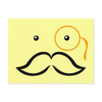 Monocle and Mustache Post Cards
