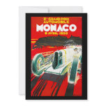 Monoco Grand Prix Vintage Travel Advertisement Invite