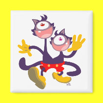 Monocular Cats in Tandem Walk magnet