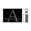 Monogram A and First Names Stamp stamp
