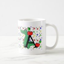 Monogram "A" Mug by nextstopitaly Monogram "A" Mug