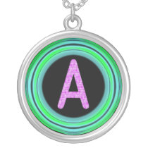 Monogram "A" necklaces
