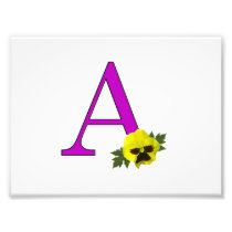 Monogram "A" Photographic Print