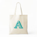 Monogram "A" Tote bags by pumpkinandhoneybunny Monogram "A" Tote bags