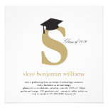 Monogram Alphabet Graduate Graduation Photo Party Personalized Announcement